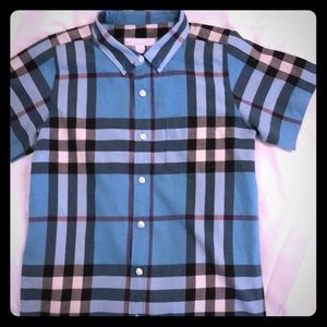 Burberry Size 10 Short Sleeve Polo